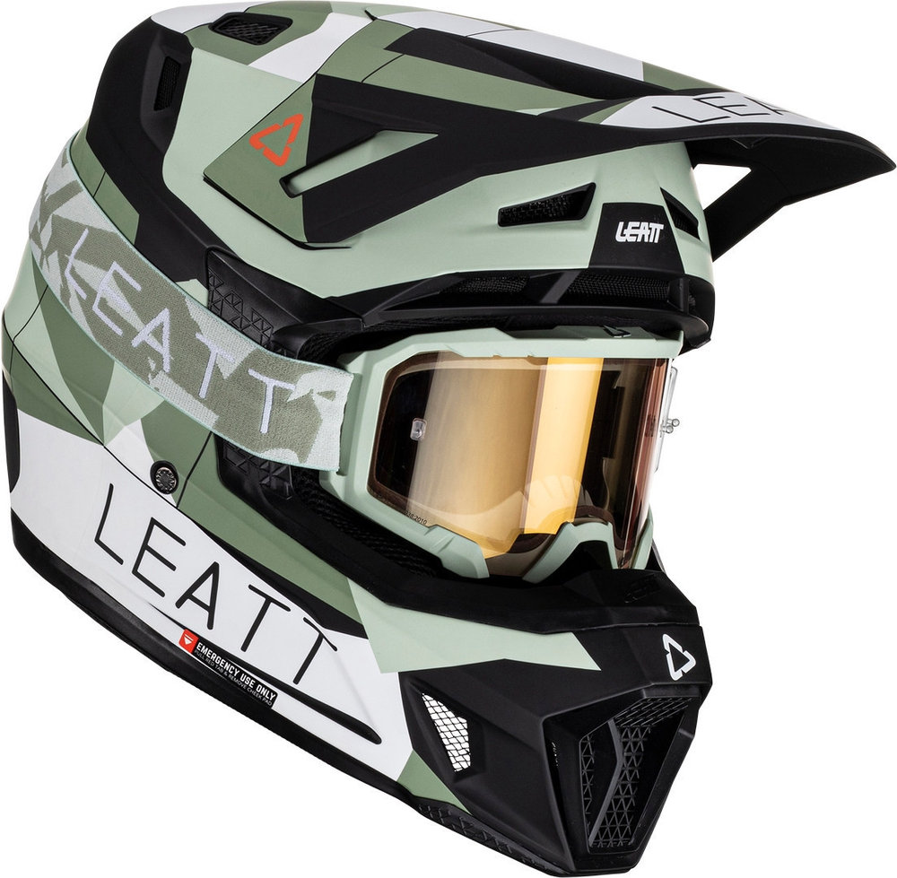 Leatt 7.5 Cactus Motocross Helmet with Goggles
