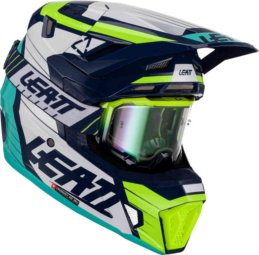 Leatt 7.5 Citrus Casque de motocross avec lunettes