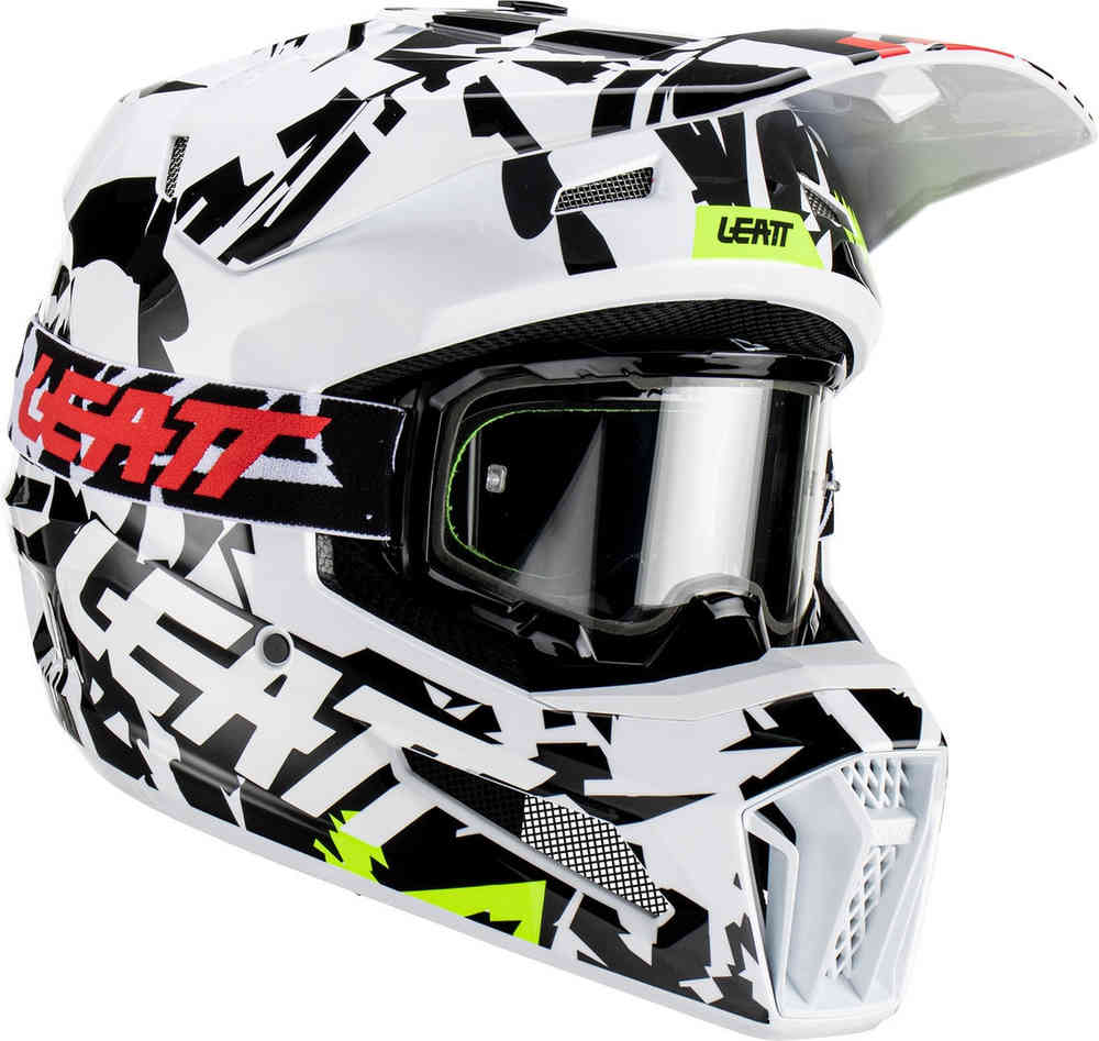 Leatt 3.5 Zebra Casque de motocross pour les jeunes