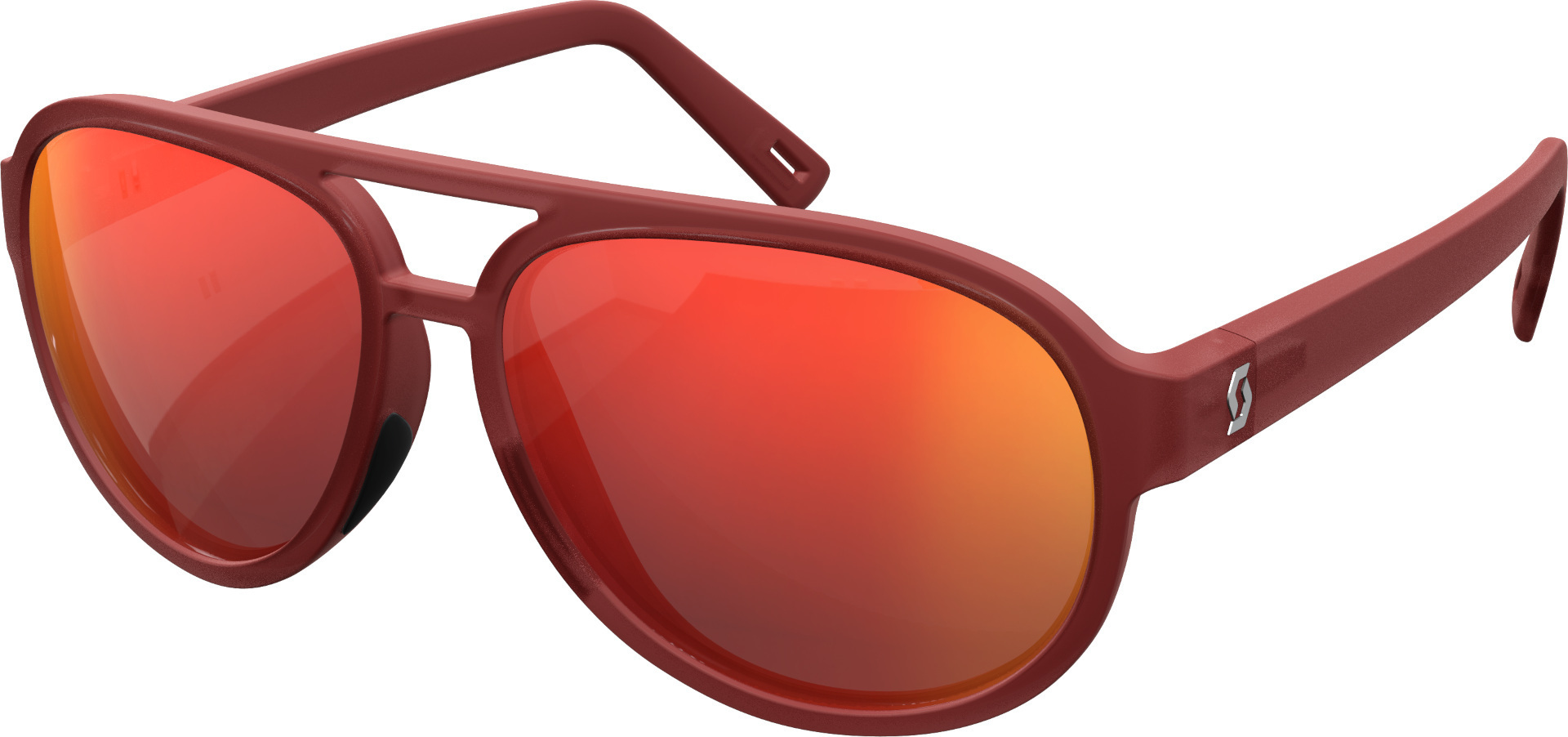 Scott Bass Chrome Sunglasses, red, red, Size One Size