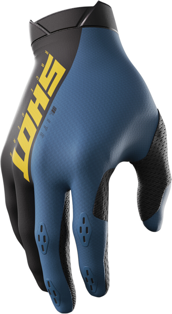 Shot Lite Motocross Gloves, black-blue, Size 3XL, black-blue, Size 3XL