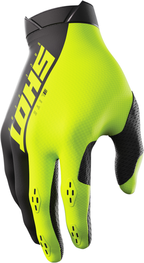 Shot Lite Motocross Gloves, black-yellow, Size 4XL, black-yellow, Size 4XL