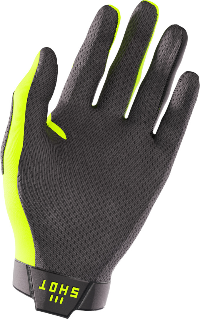 Photos - Motorcycle Gloves SHOT Lite Motocross Gloves, black-yellow, Size 2XL for Men 