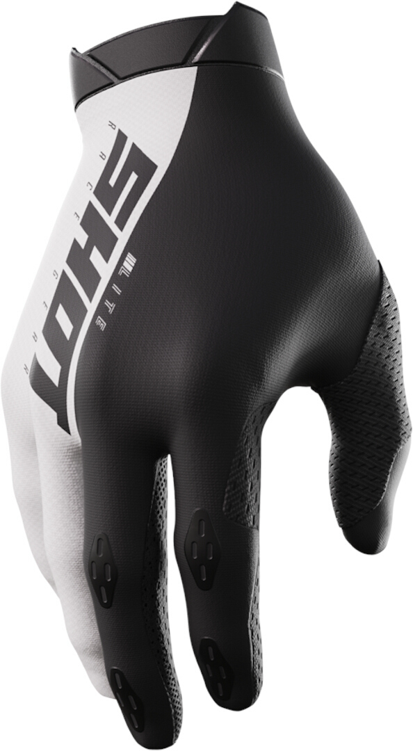 Shot Lite Motocross Gloves, black-white, Size 4XL, black-white, Size 4XL