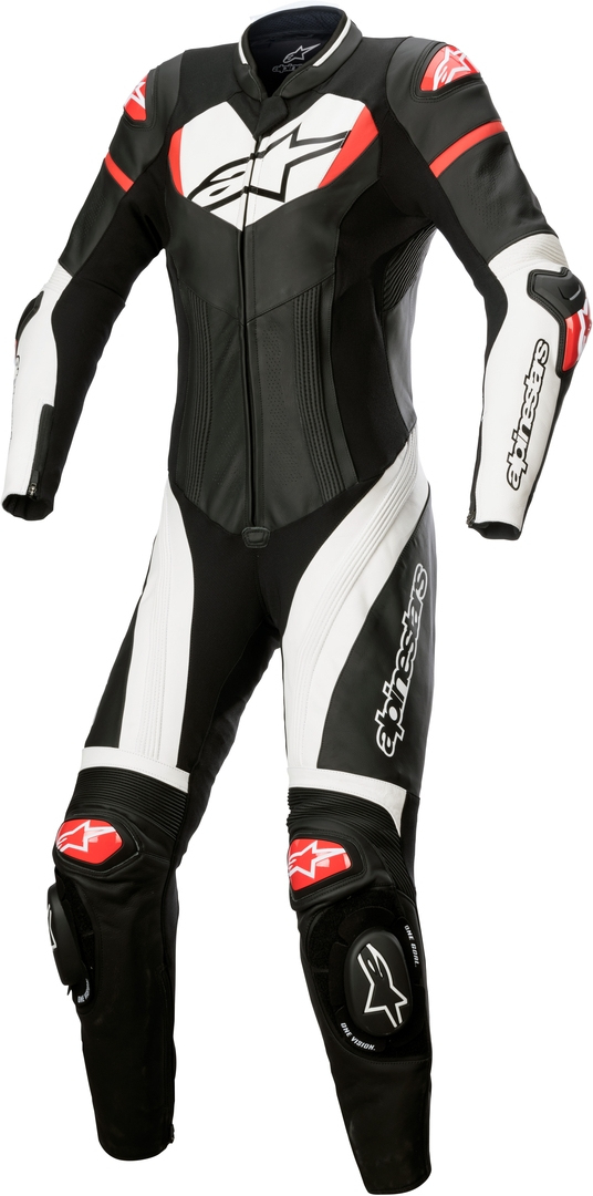 Alpinestars Stella GP Plus Женский 1-Piece Мотоцикл Кожаный Костюм Черный/Белый/Красный 46 