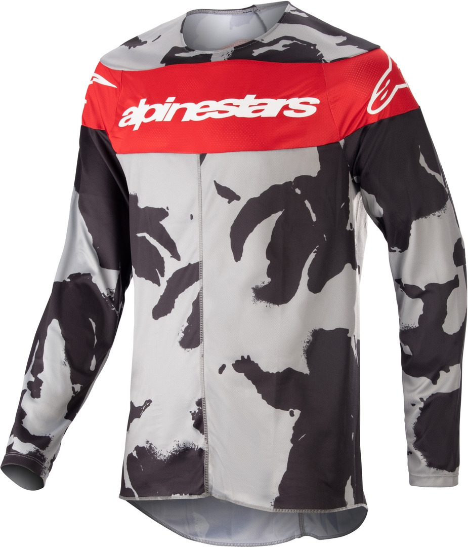 Alpinestars Racer Tactical 2023 Motocross trøje, grå-rød, størrelse L