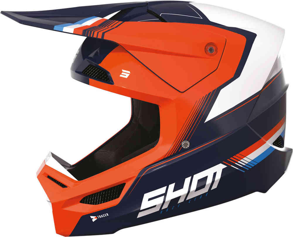 Shot Furious Tracer Motocross hjelm for barn