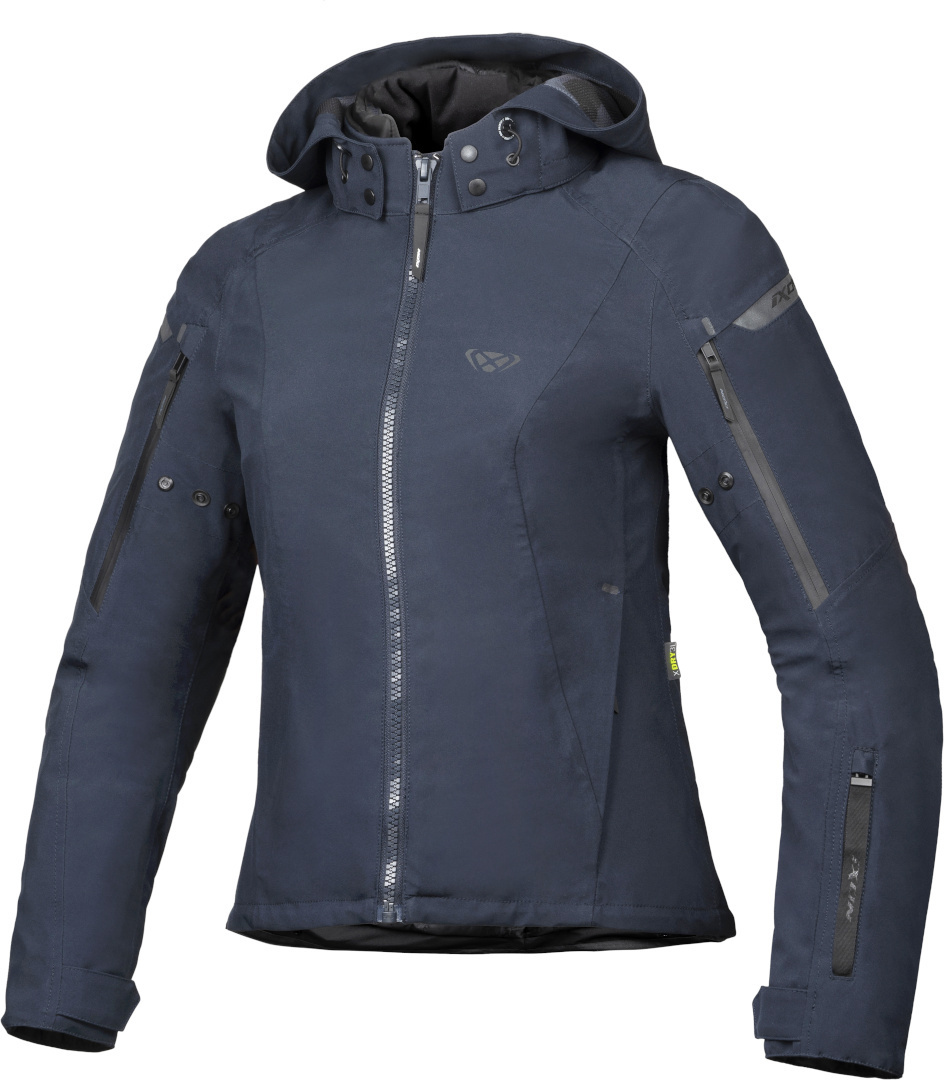 Ixon Burning Ladies Motorcycle Textile Jacket, blue, Size XS for Women, blue, Size XS for Women