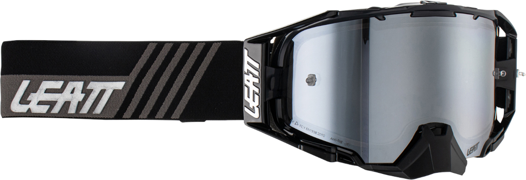 Leatt Velocity 6.5 Stealth Iriz Motocross Goggles, black-grey, black-grey, Size One Size
