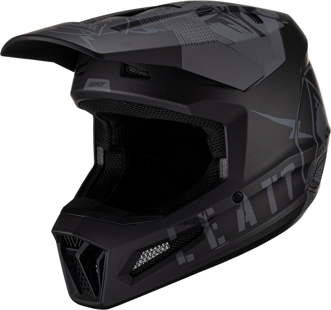 Leatt 2.5 Motocross Helmet, black-grey, Size XS, black-grey, Size XS
