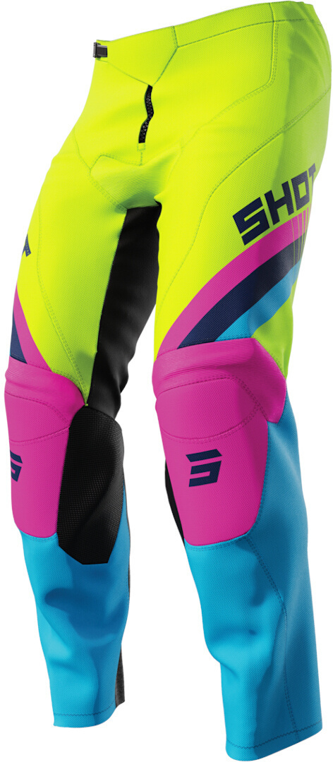 Image of Shot Raw Tracer Pantaloni Motocross per bambini, rosa-blu, dimensione 11 - 12 12 - 14 12/14 12 anni 13 anni