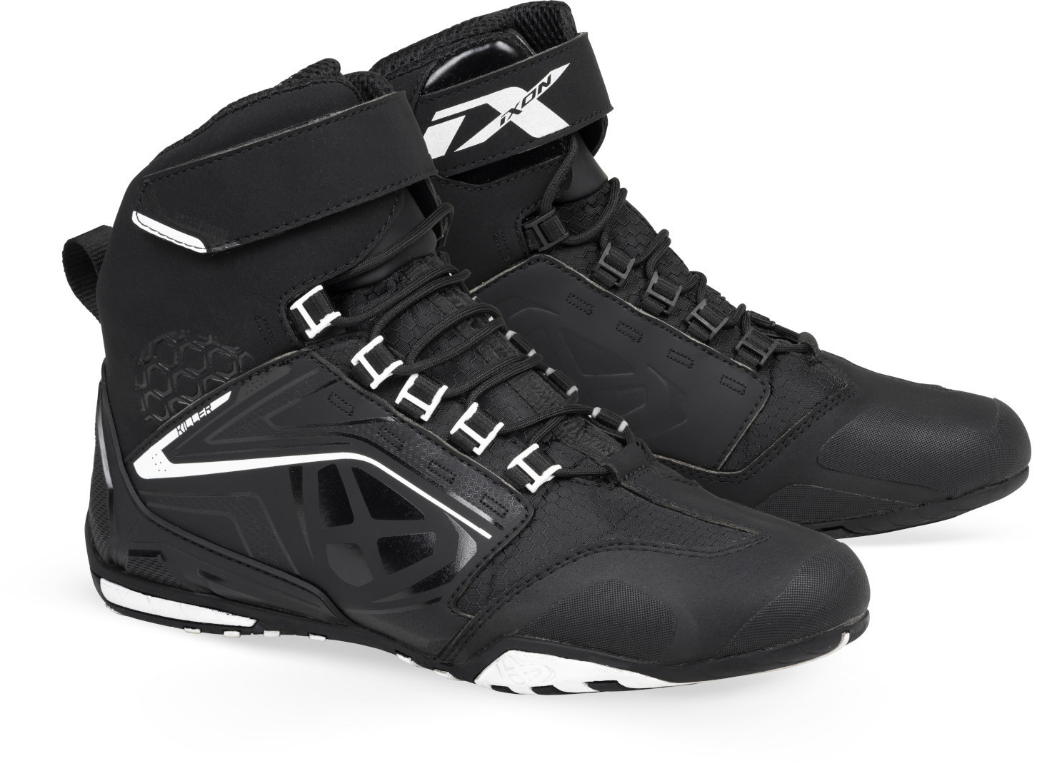 Ixon Killer WP Motorcycle Shoes, black-white, Size 39, black-white, Size 39