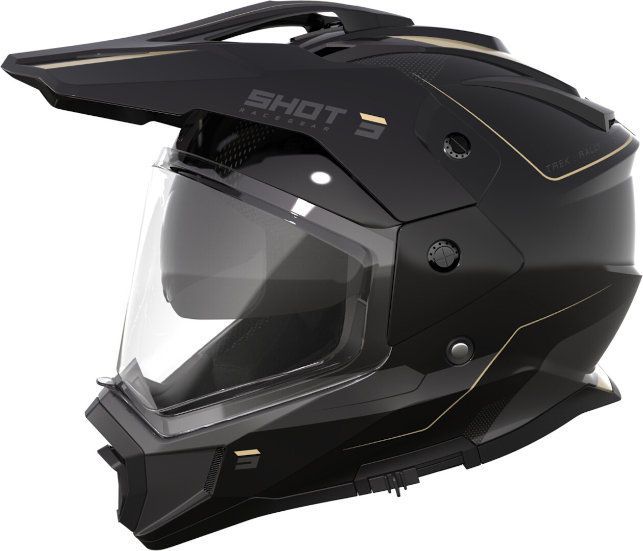 Shot Trek Rally Motocross Helmet, black-beige, Size XS, black-beige, Size XS