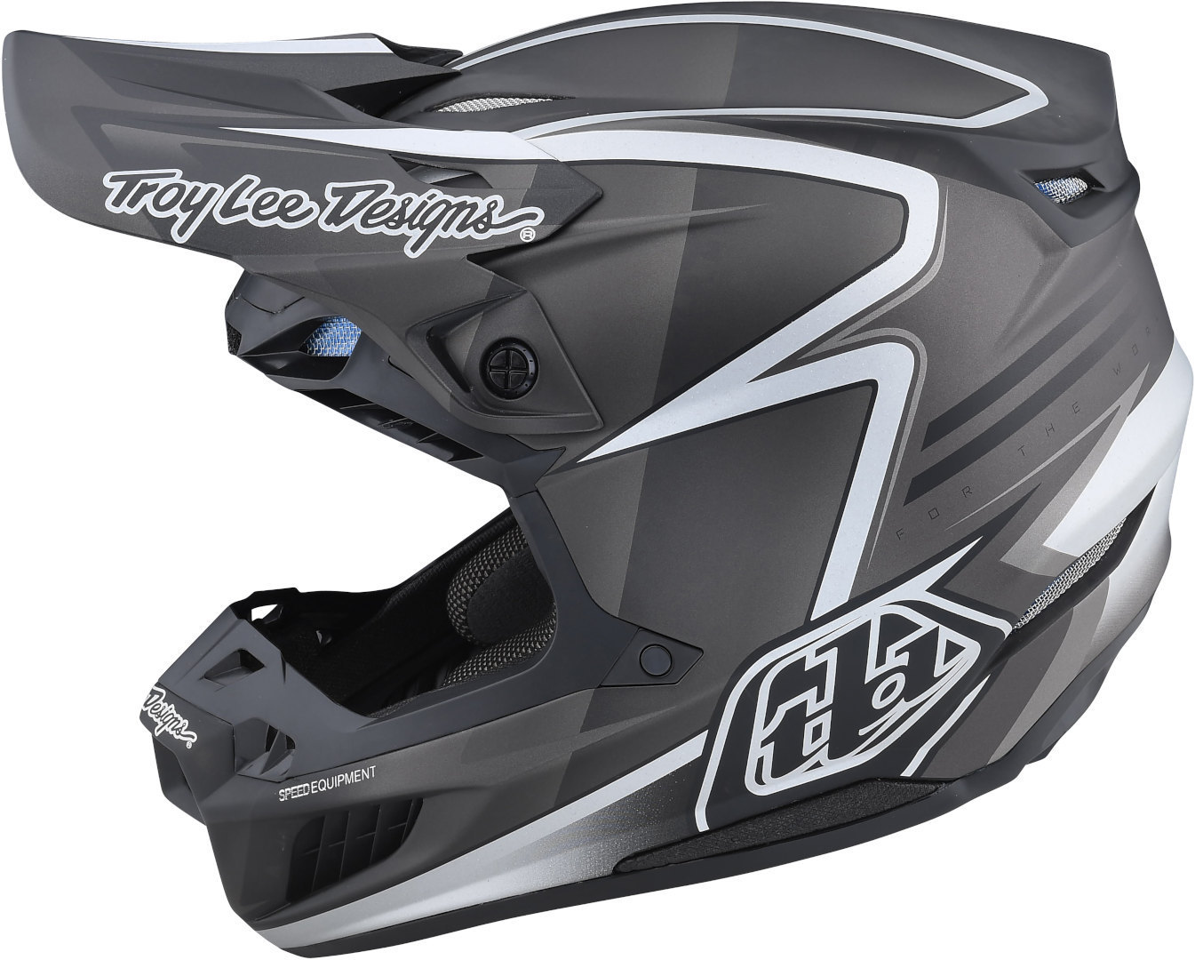 Image of Troy Lee Designs SE5 MIPS Carbon Lines Casco Motocross, nero, dimensione L