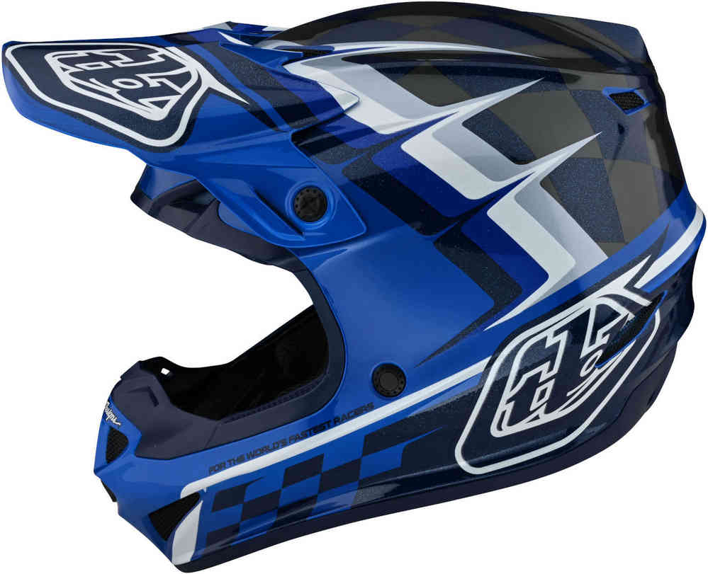 Troy Lee Designs SE4 PA MIPS Warped Jeugd Motorcross Helm