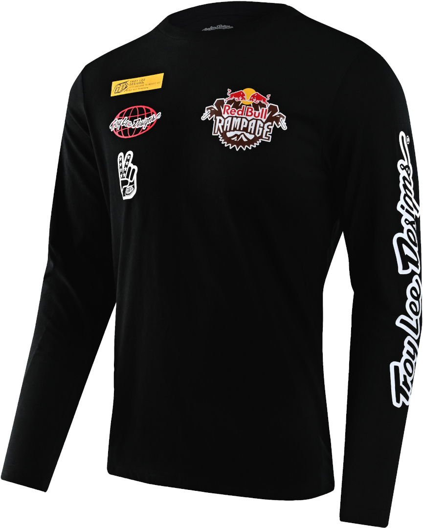Troy Lee Designs Red Bull Rampage Lockup Longsleeve Shirt, black, Size S, black, Size S