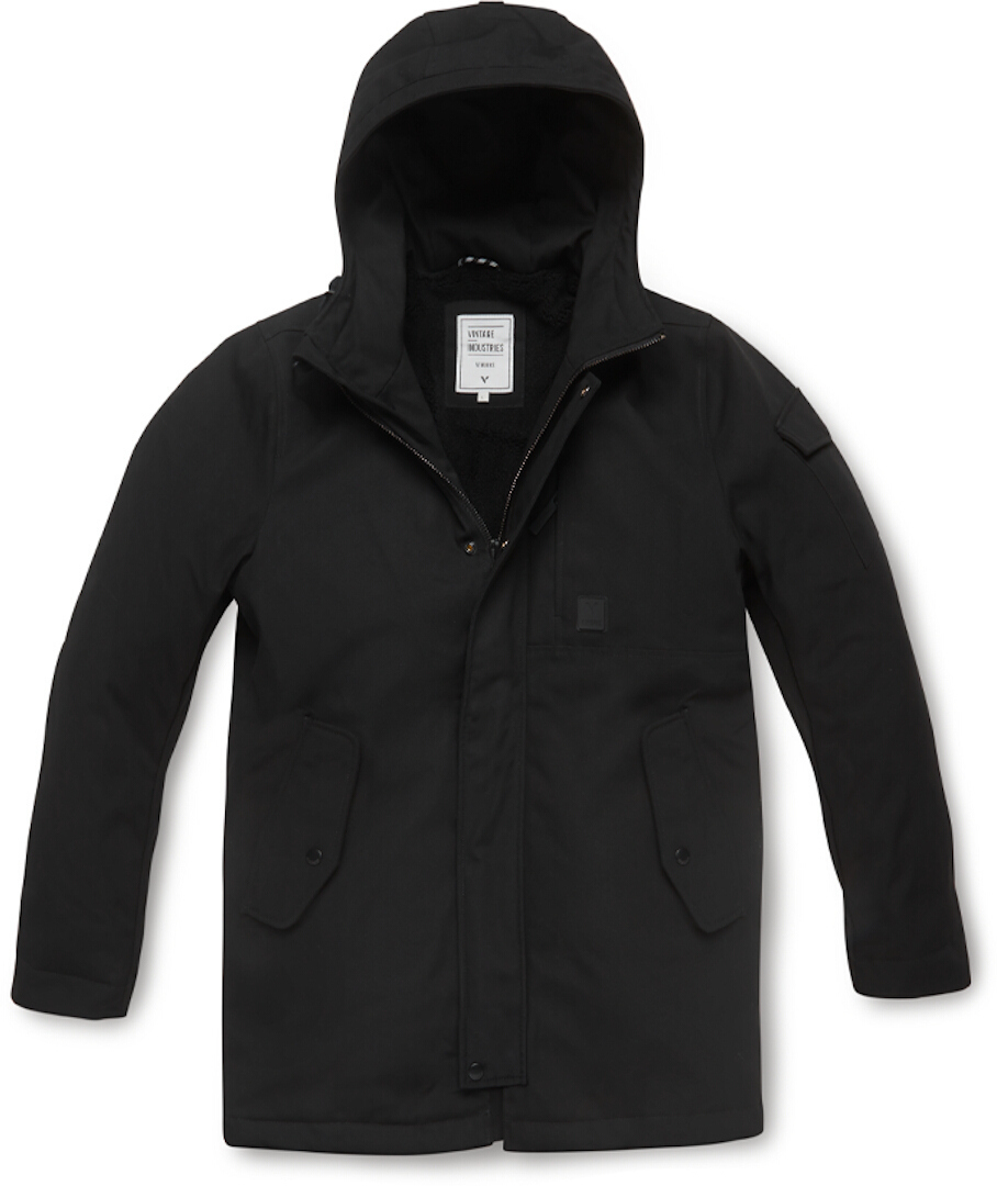 Vintage Industries Gus Parka, black, Size S, black, Size S