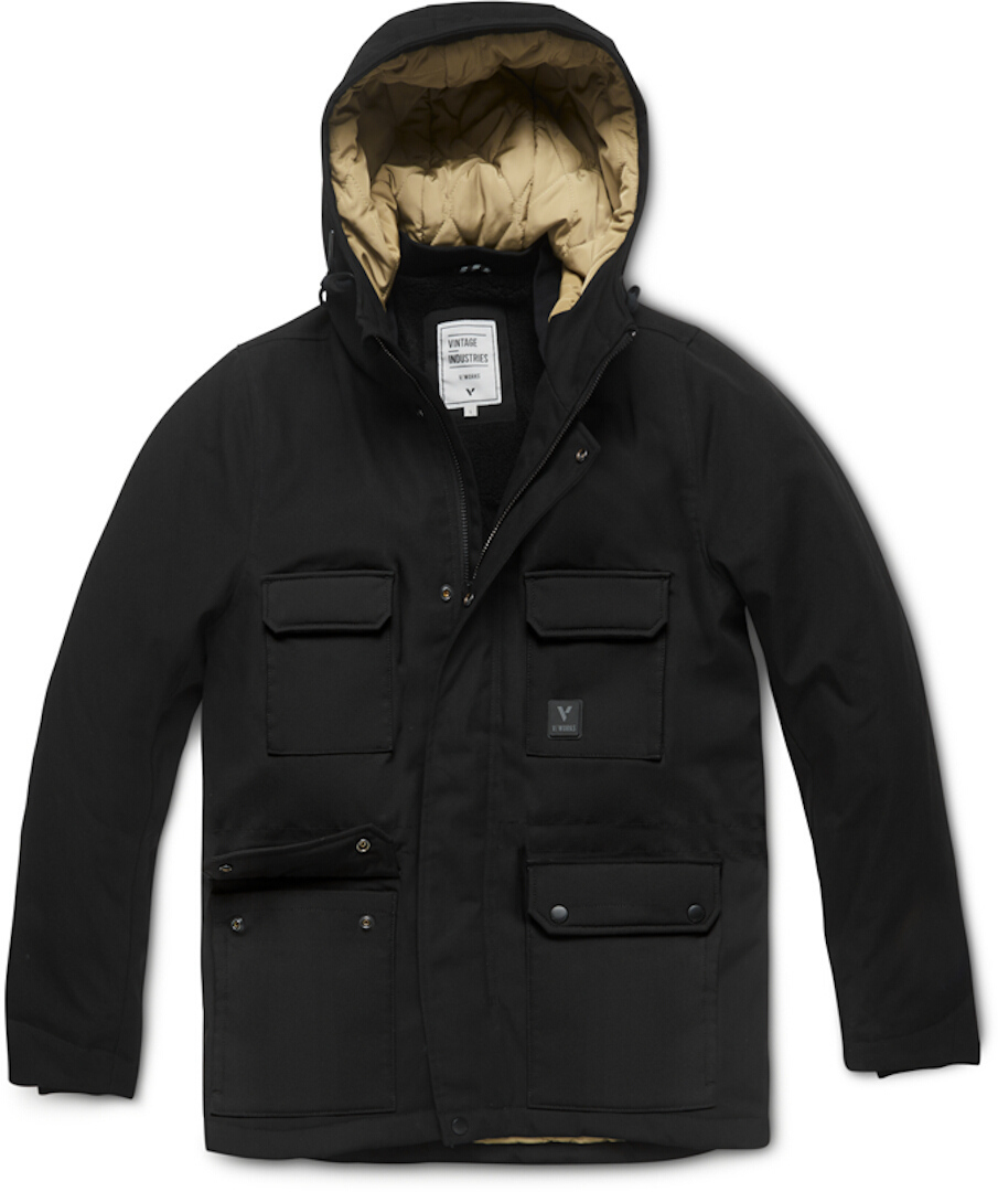 Vintage Industries Miles Jacket, black, Size S, black, Size S