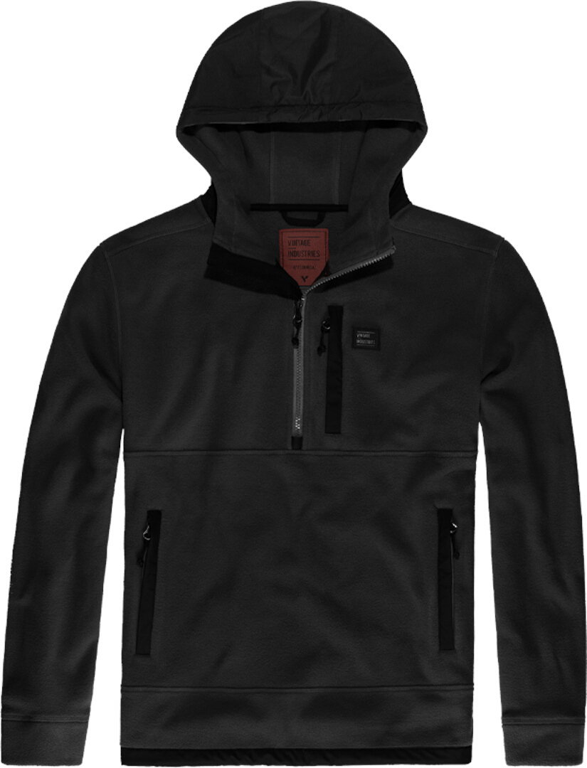 Vintage Industries Vinson Hollow Fibre Fleece Hoodie, black, Size S, black, Size S