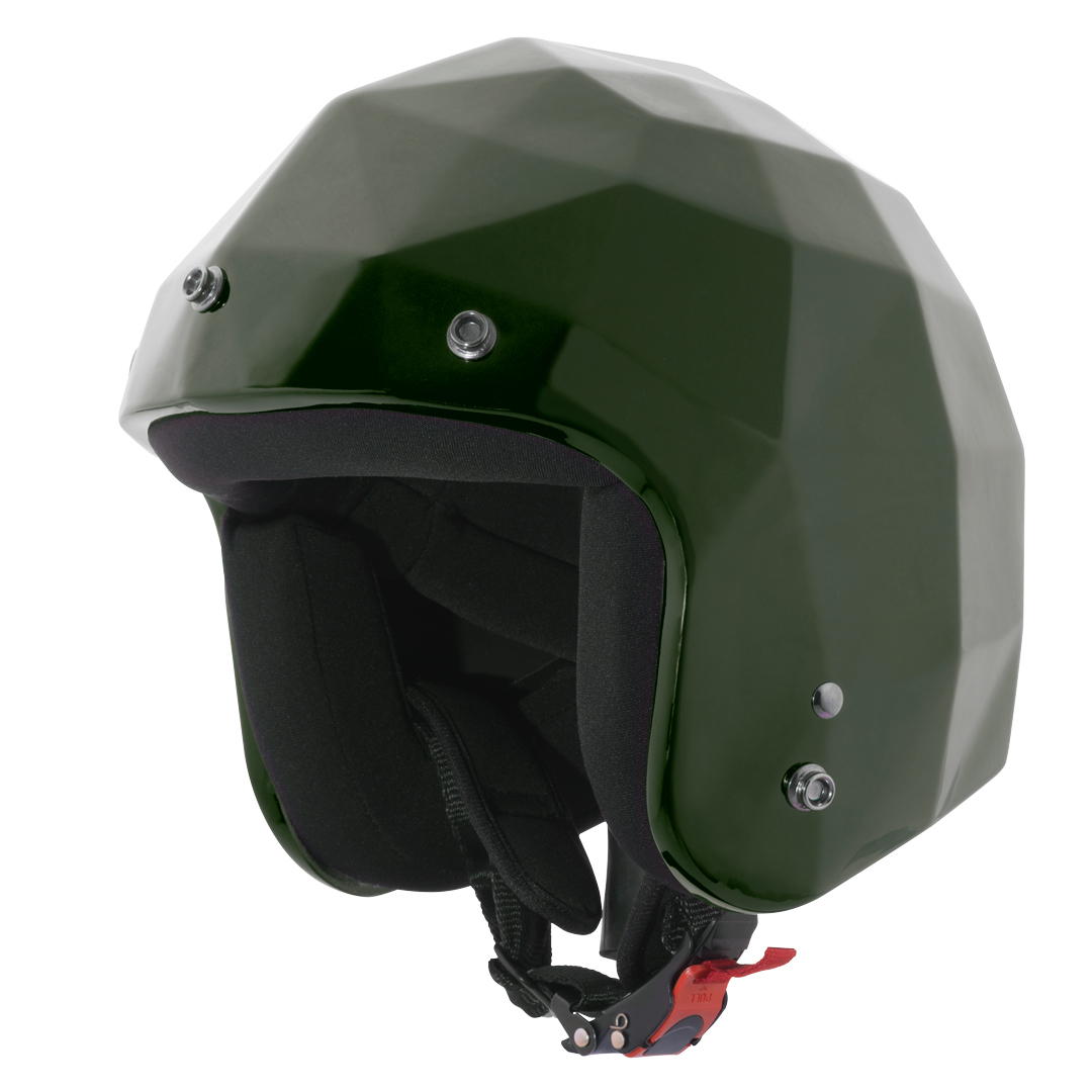 HolyFreedom Stealth Jet Helmet, green, Size S, green, Size S