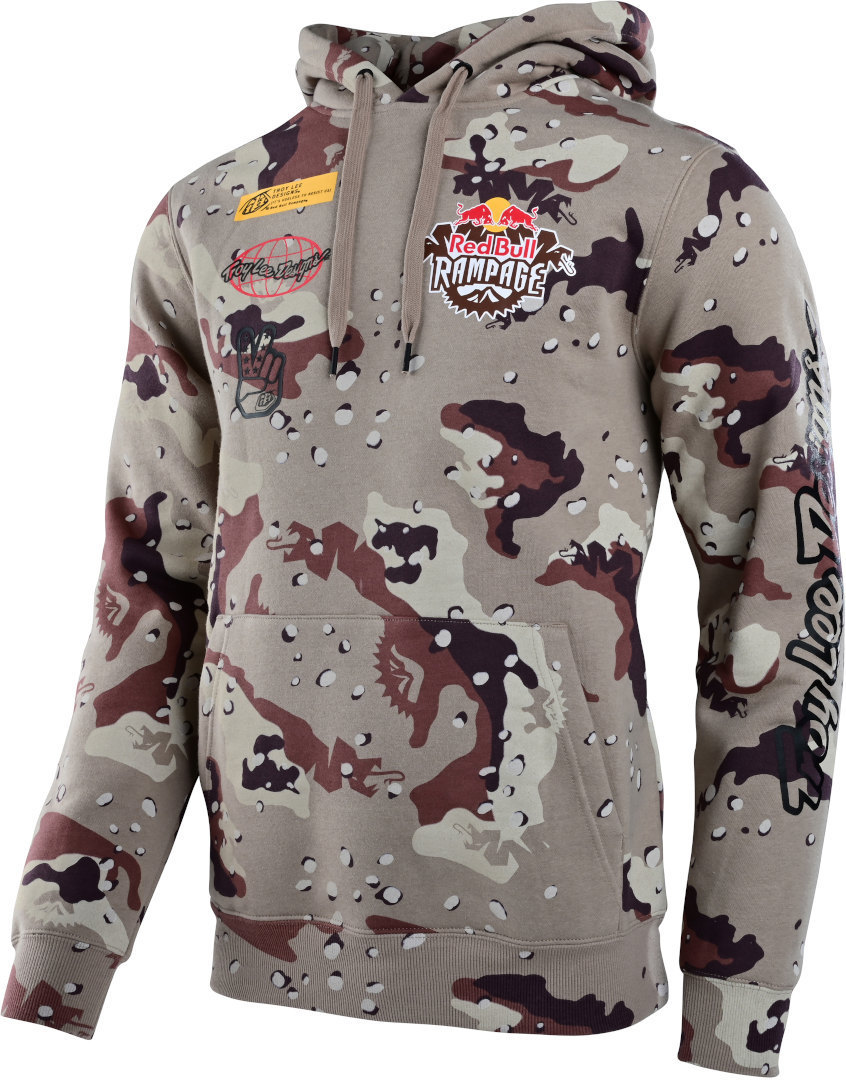 Troy Lee Designs Red Bull Rampage Lockup Camo Hoodie, multicolored, Size S, multicolored, Size S