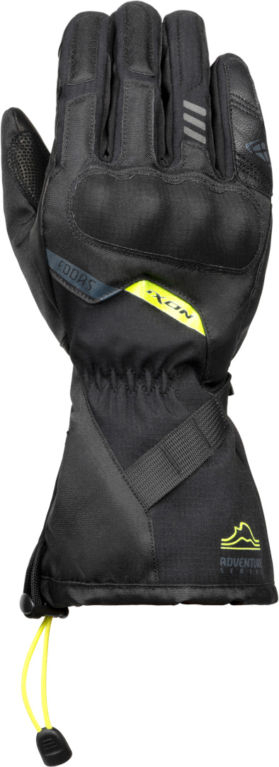 Ixon PRO Eddas Motorcycle Gloves, black-yellow, Size S, black-yellow, Size S