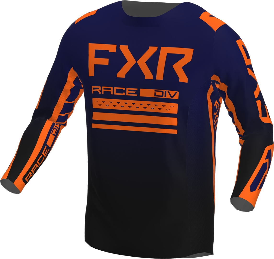 FXR Contender Off-Road Motocross Jersey, blue-orange, Size M, blue-orange, Size M