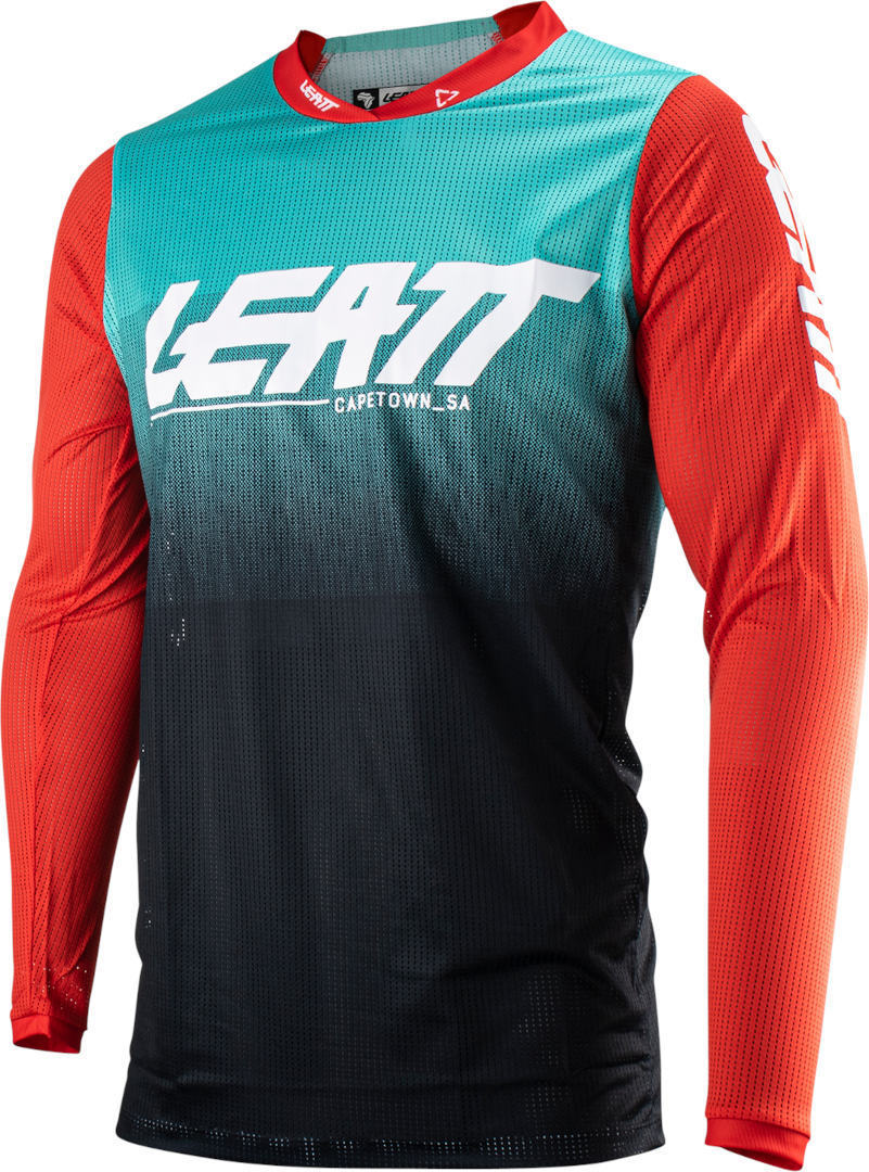 Leatt 4.5 X-Flow 2023 Motocross Jersey, black-red-blue, Size S, black-red-blue, Size S