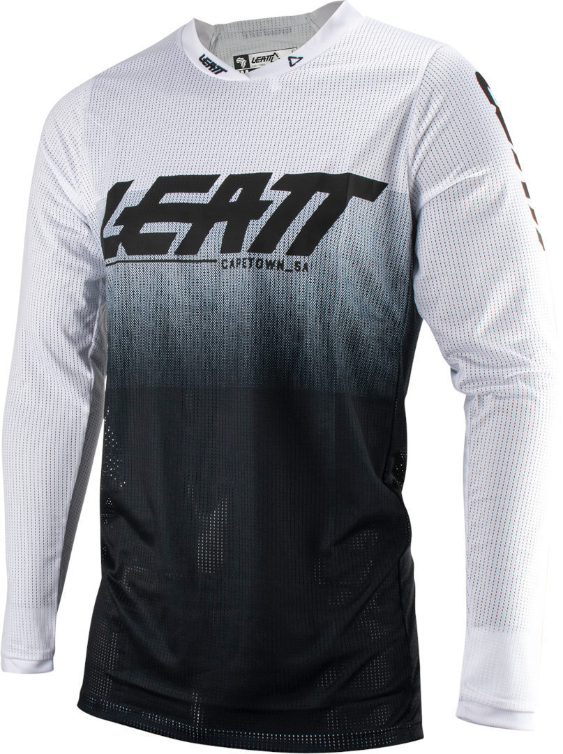 Leatt 4.5 X-Flow 2023 Motocross Jersey, black-white, Size S, black-white, Size S