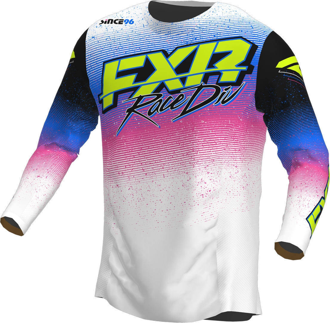FXR Podium 2023 Motocross Jersey, black-white-pink, Size XS, black-white-pink, Size XS