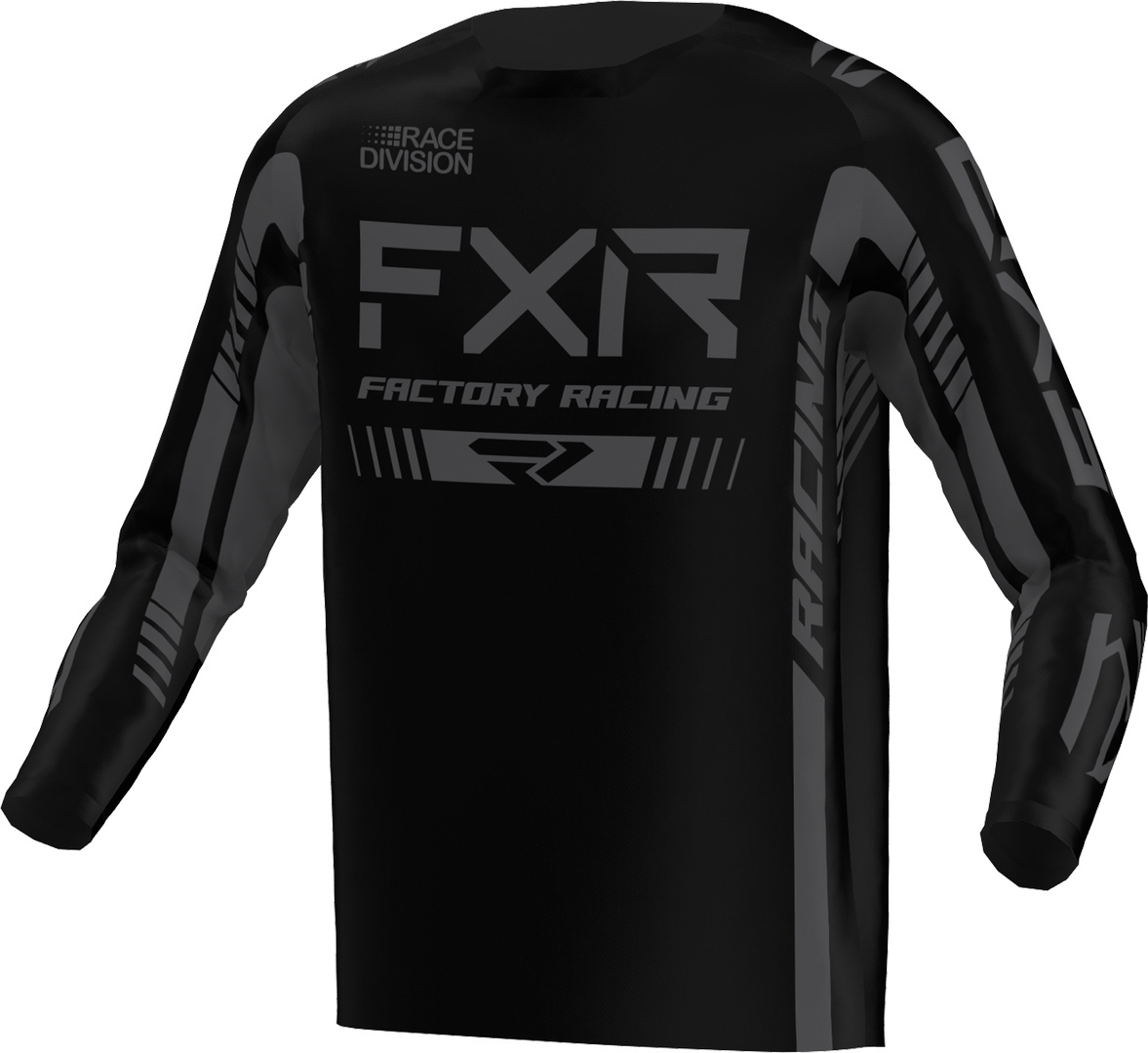 FXR Clutch Pro 2023 Motocross Jersey, black-grey, Size XS, black-grey, Size XS