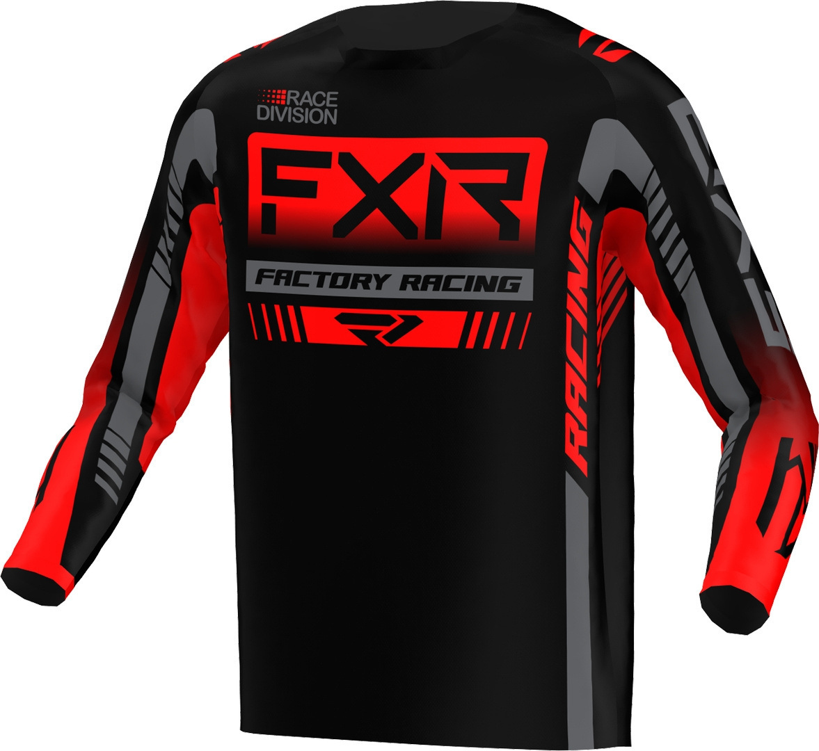 FXR Clutch Pro 2023 Motocross tröja, svart-röd, storlek S
