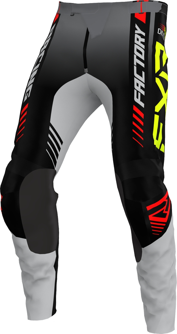 FXR Clutch Pro 2023 Motorcross broek, zwart-grijs, afmeting 42