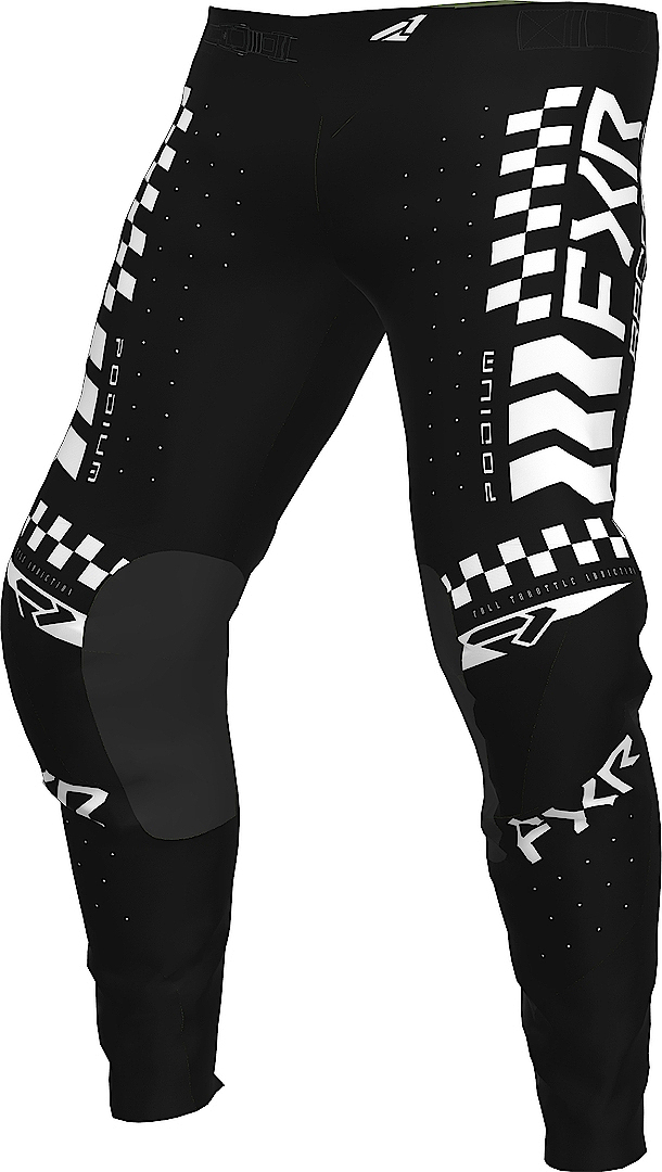 FXR Podium Gladiator 2023 Motocross Pants, black-white, Size 28, black-white, Size 28