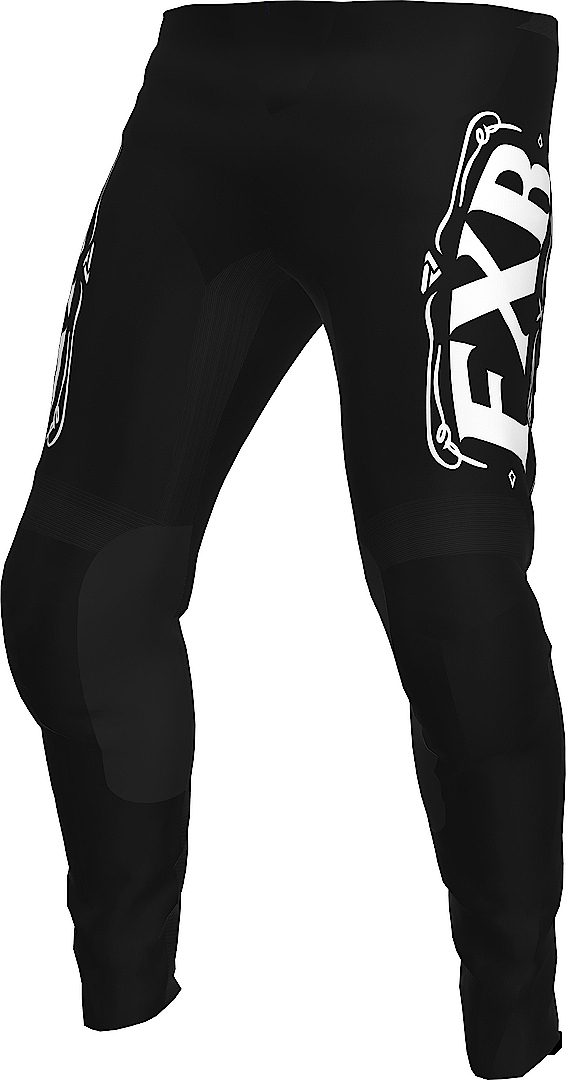 FXR Clutch Conquer Motocross Pants, black-white, Size 28, black-white, Size 28