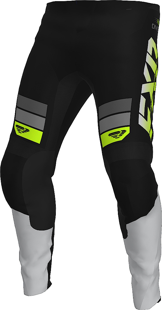 FXR Clutch 2023 Motorcross broek, zwart-grijs, afmeting 36