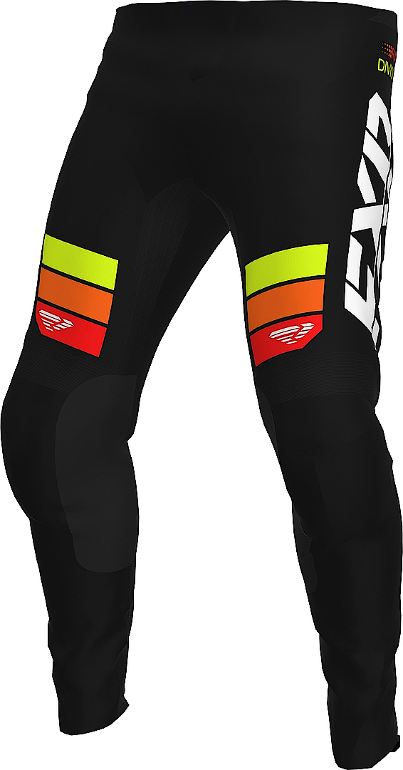 FXR Clutch 2023 Motorcross broek, zwart-rood-geel, afmeting 30