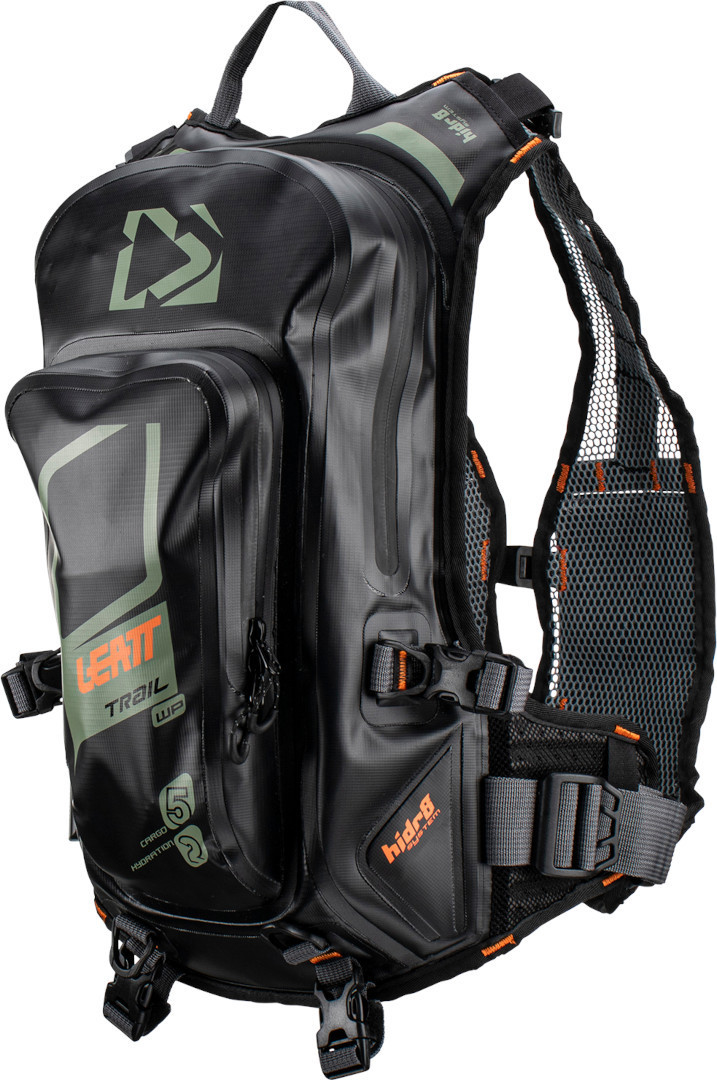 Leatt 2.0 HydraDri Wasserdichter Trinkrucksack, schwarz-grün, schwarz-grün