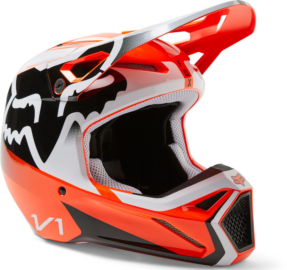 FOX V1 Leed Jeugd Motorcross Helm, oranje, afmeting L