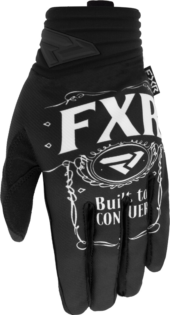 FXR Prime Conquer Motocross Gloves, black-white, Size S, black-white, Size S