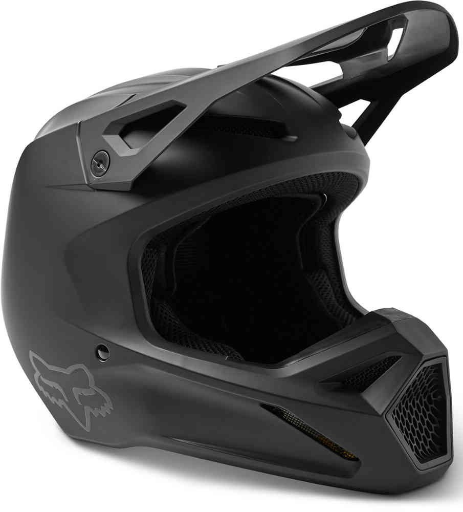 FOX V1 Matte Black Młodzieżowy kask motocrossowy