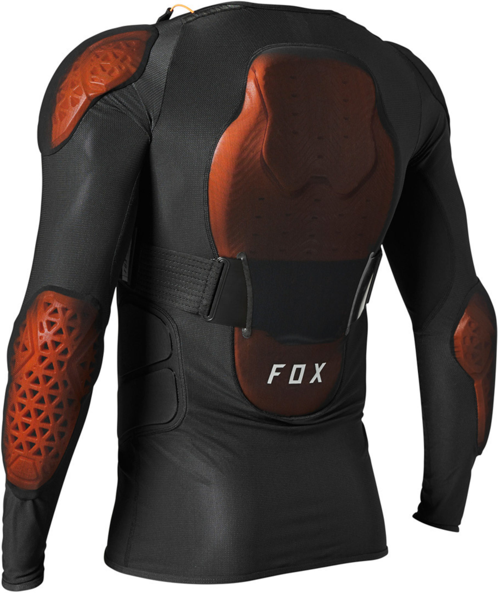 Side view of FOX Baseframe Pro D3O® Youth Motocross Jacket, black, Size S