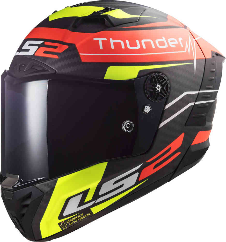 LS2 FF805 Thunder Black Attack Carbon Шлем