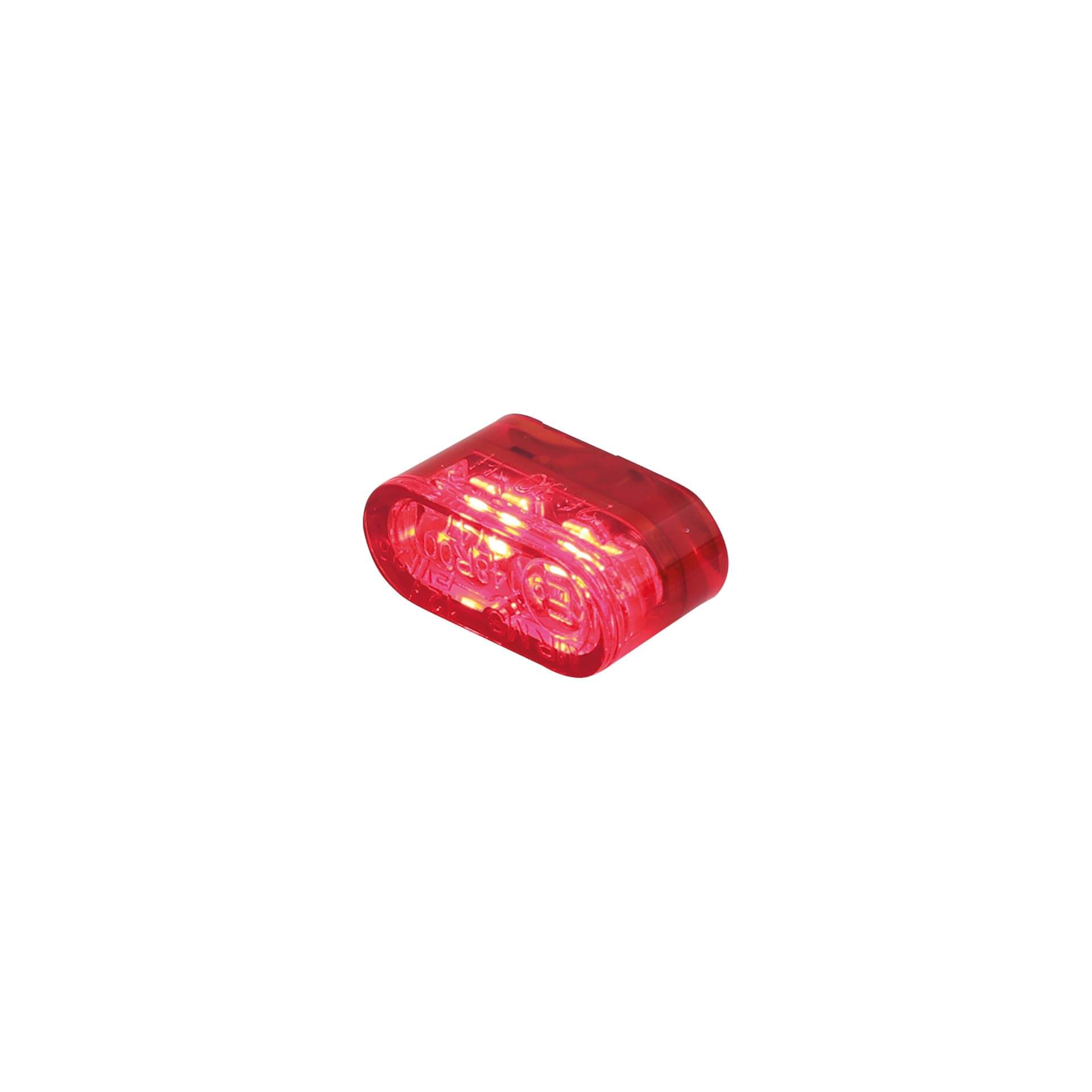 HIGHSIDER Little STAR-MX PRO module rear light, red glass, for installation, E-gepr, piece, red
