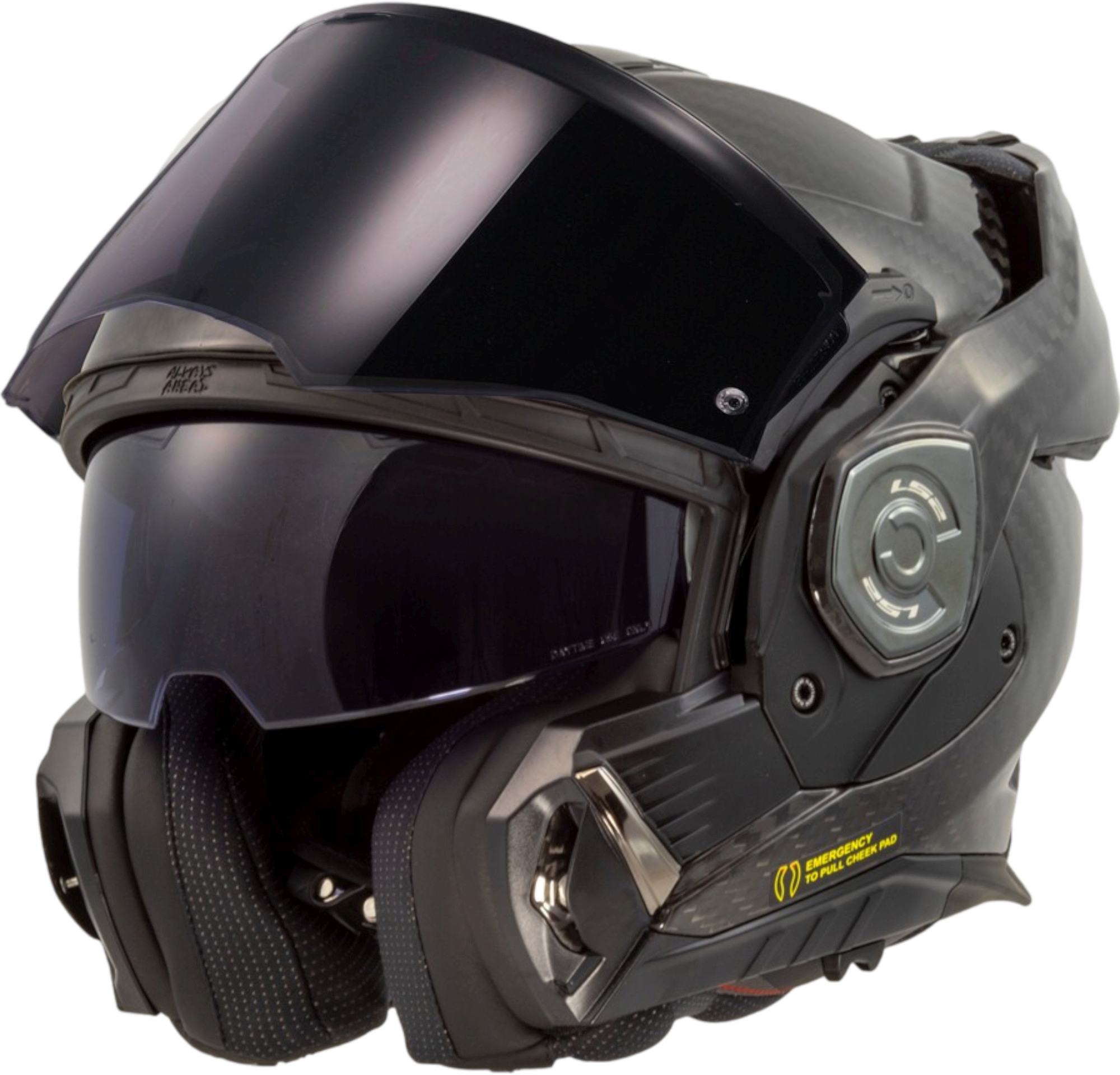Side view of LS2 FF901 Advant X Carbon Helmet, Size 3XL for Men