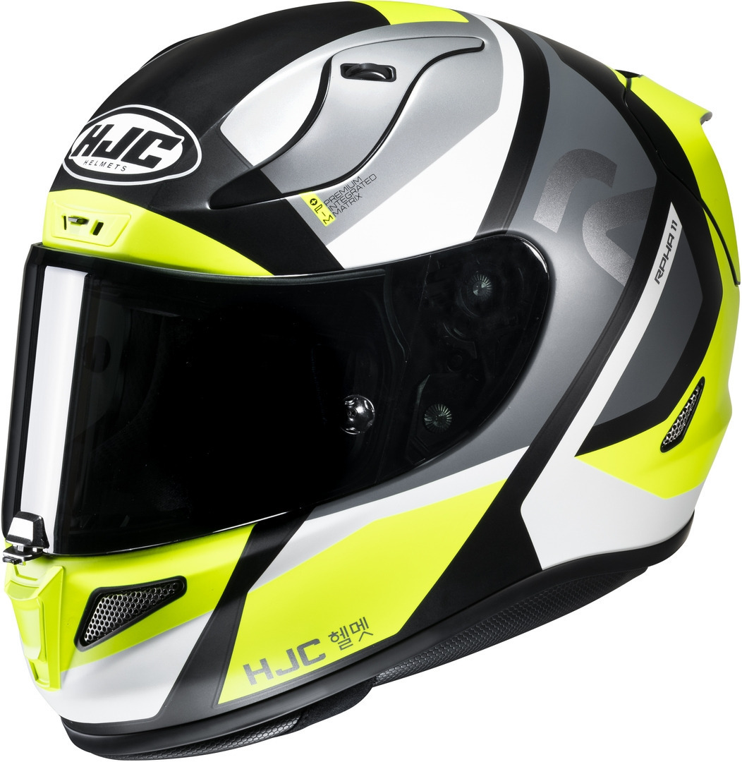 HJC RPHA 11 Seeze Helmet, black-grey-yellow, Size XS 54 55, black-grey-yellow, Size XS 54 55