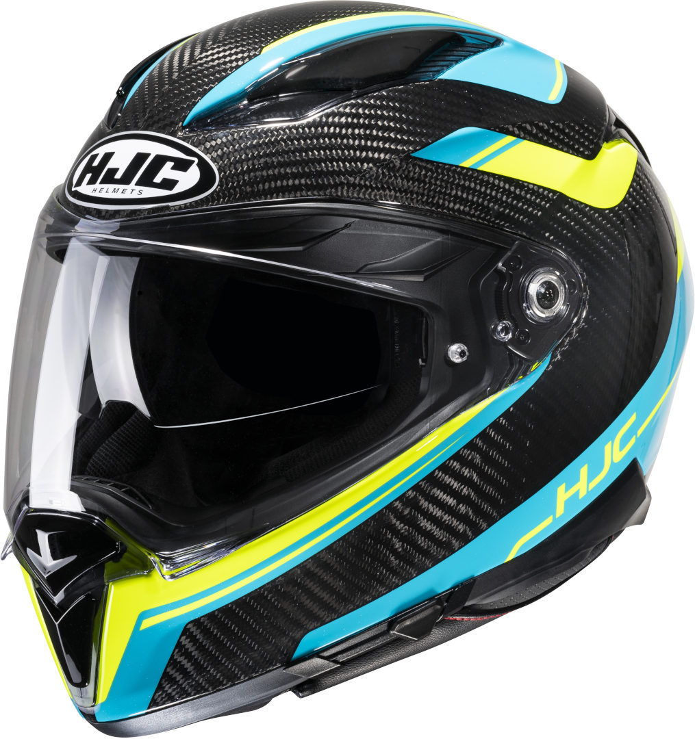 HJC F70 Ubis Carbon Helmet, black-blue, Size S, black-blue, Size S