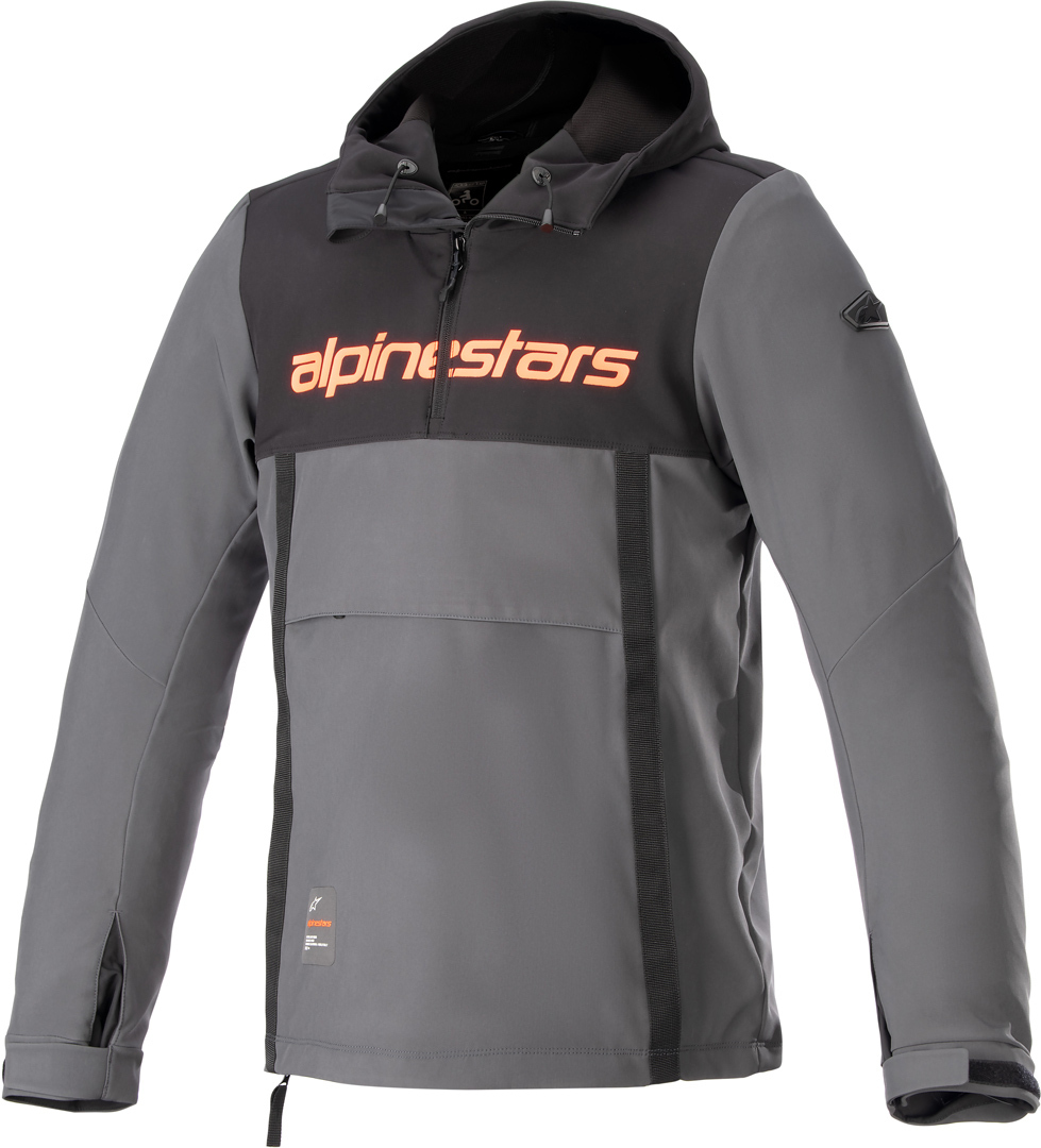 Alpinestars Sherpa Motorfiets textiel jas, zwart-grijs-rood, afmeting 3XL