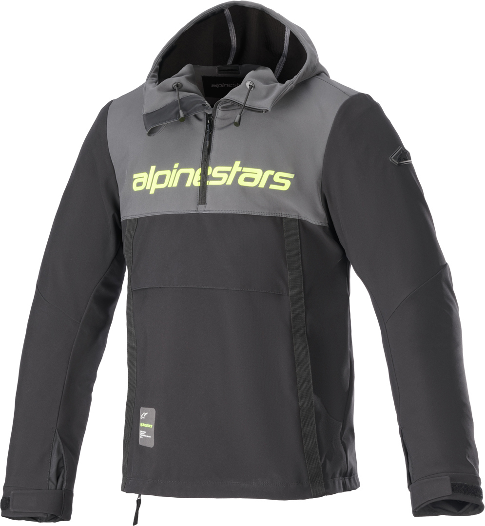 Alpinestars Sherpa Мотоцикл Текстильная куртка Черный/Серый/Желтый 3XL 