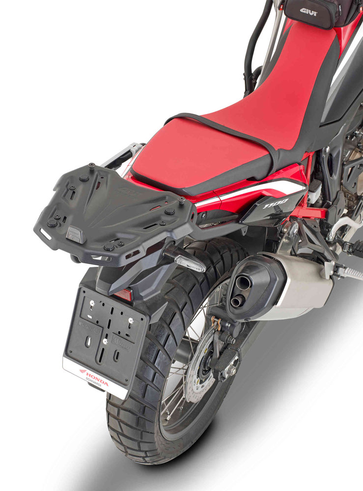 GIVI 顶壳托架，用于 CRF1100L 非洲双胞胎 （20-21） 的单钥匙®或单锁®箱，有效载荷 6 公斤 顶壳托架